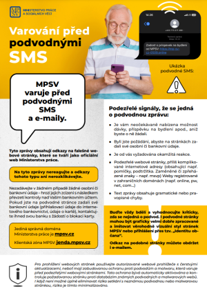 varování před podvodnými sms